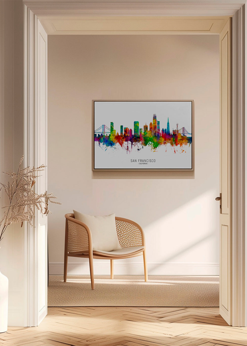 San Francisco skyline multicolour