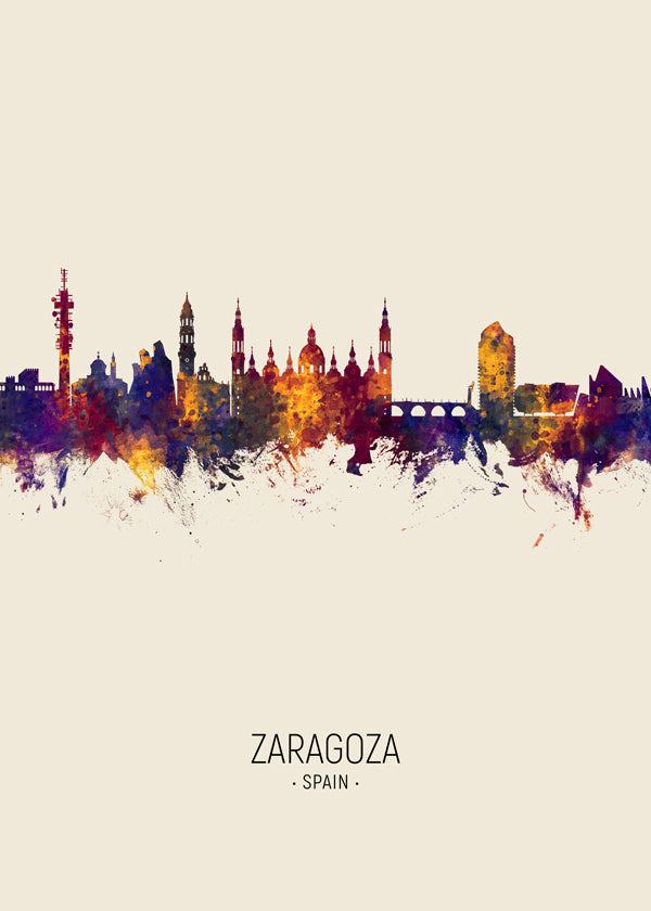 Zaragoza skyline beige