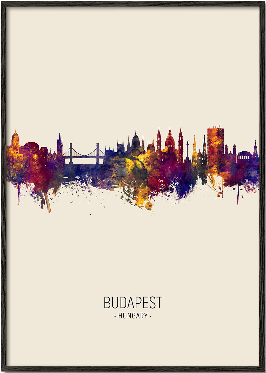 Budapest skyline beige