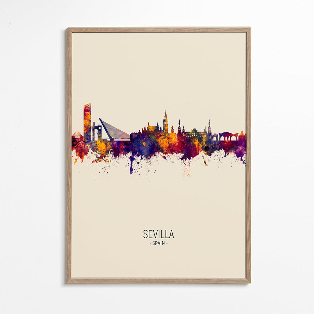Sevilla skyline beige