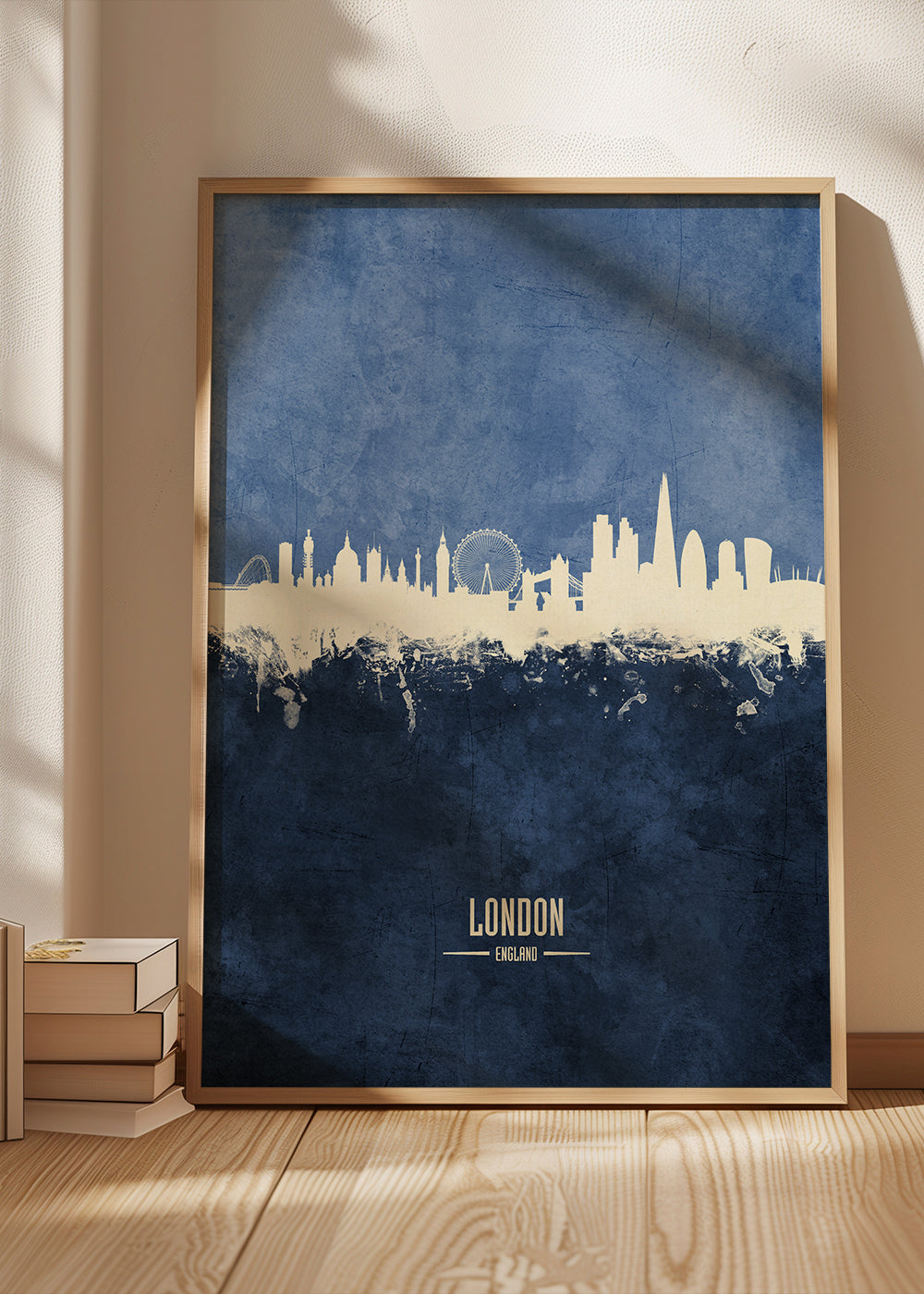 London skyline blue