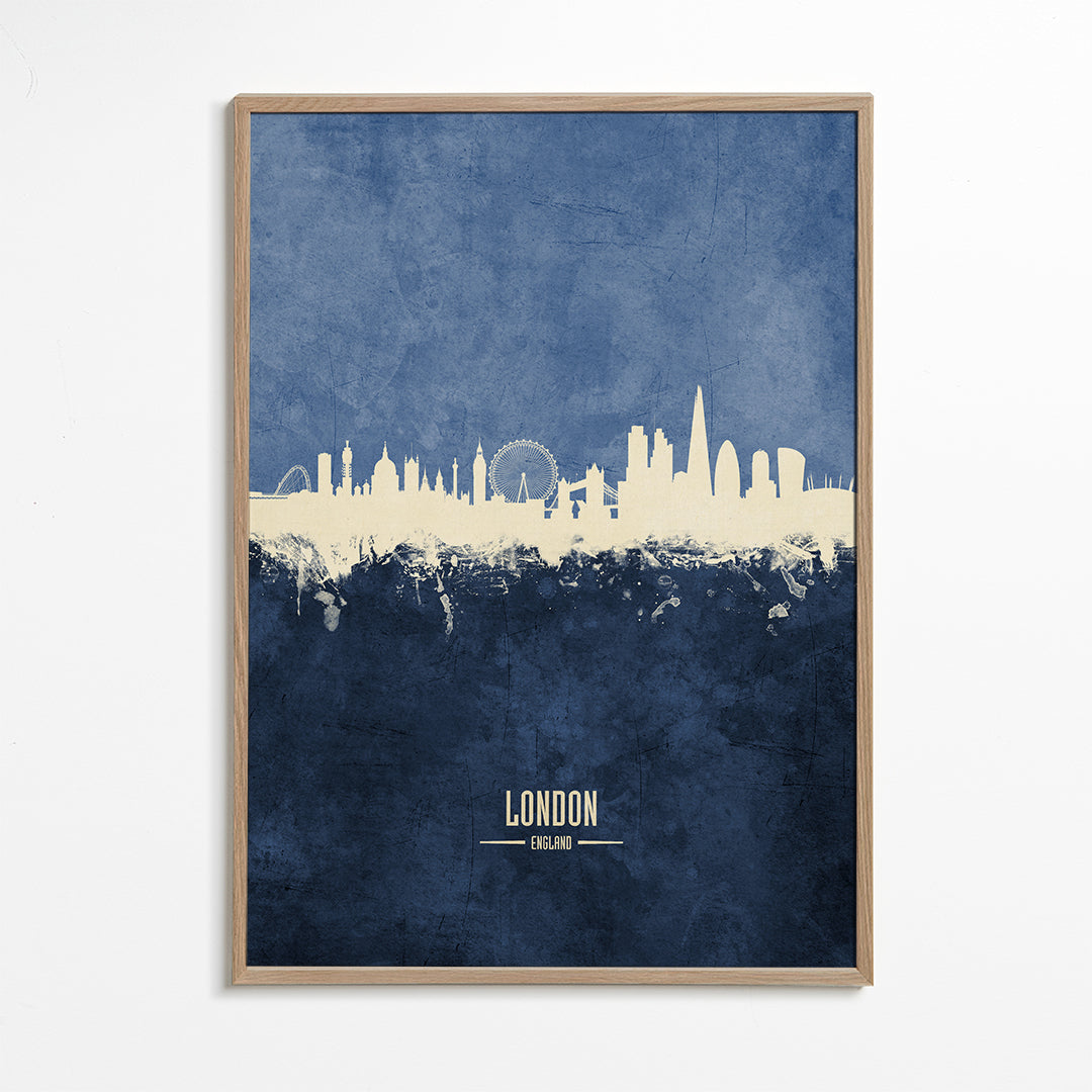 London skyline blue