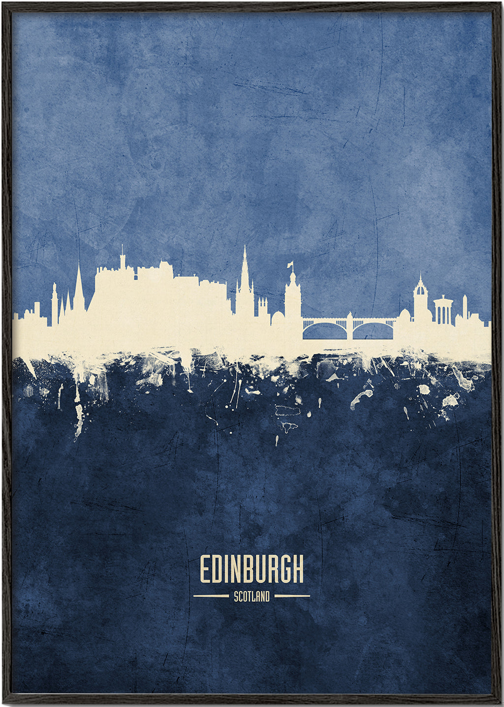 Edinburgh skyline blue