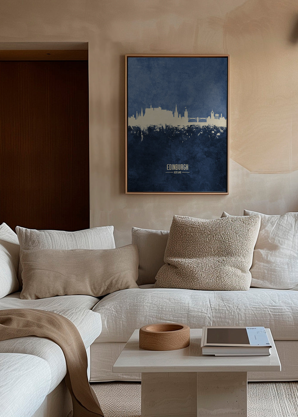 Edinburgh skyline blue