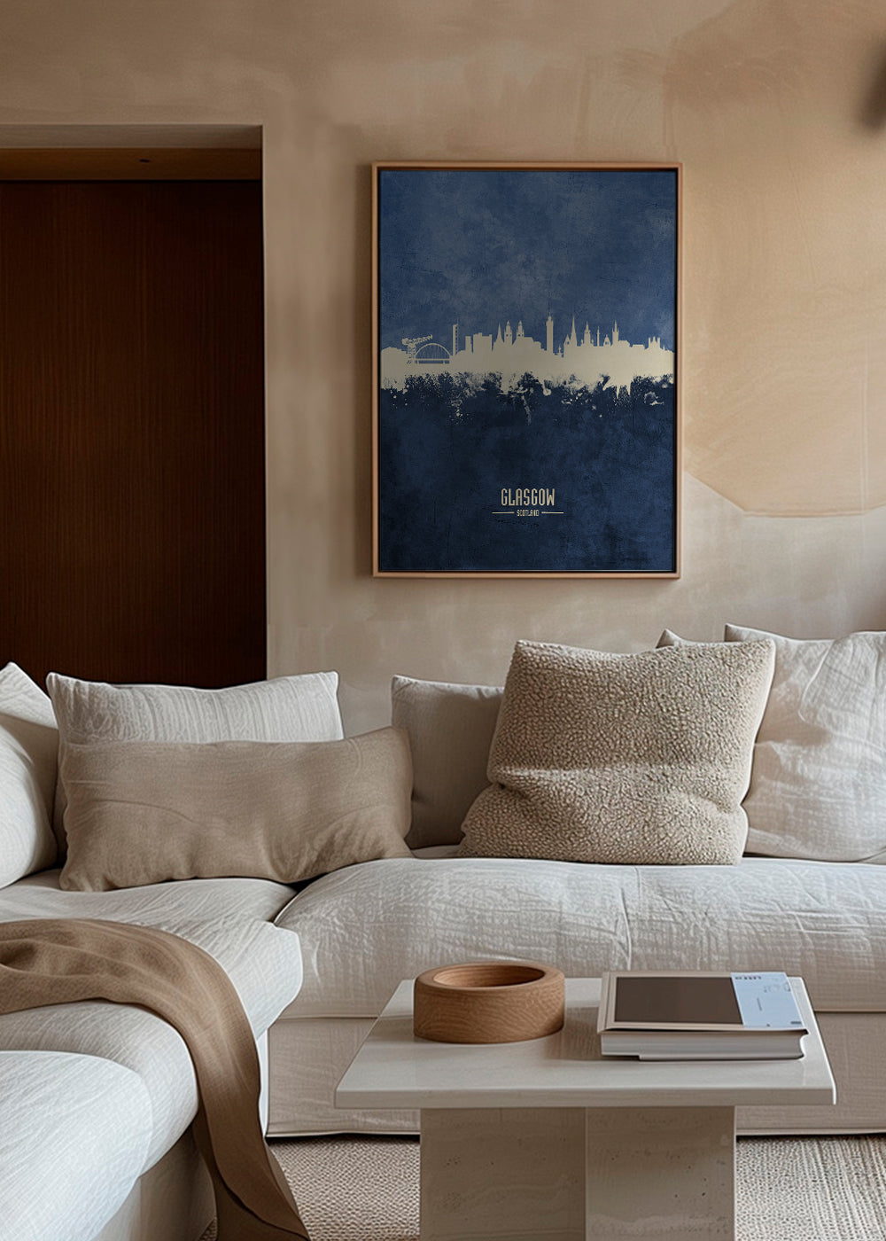 Glasgow skyline blue