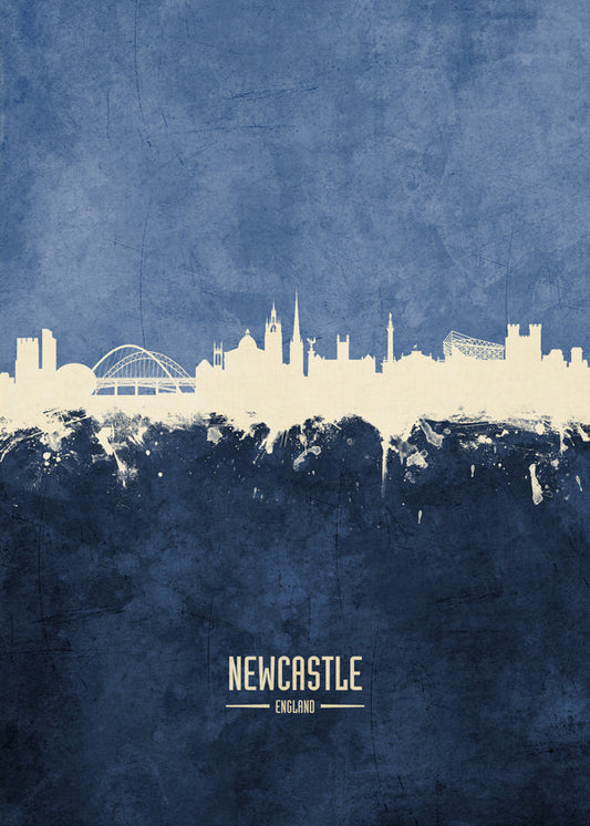 Newcastle skyline blue