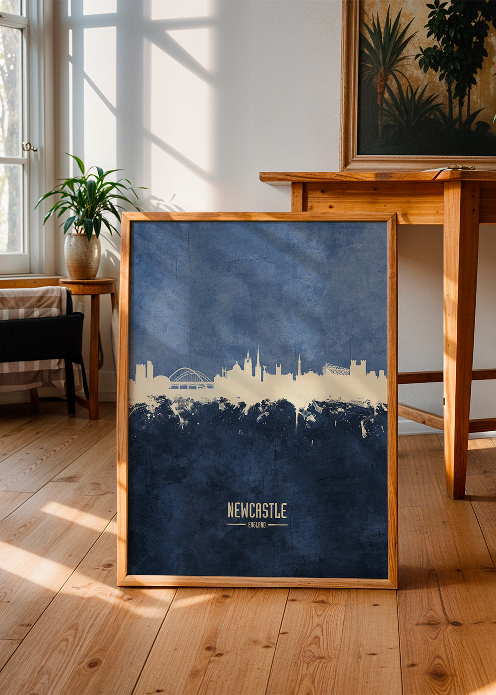 Newcastle skyline blue