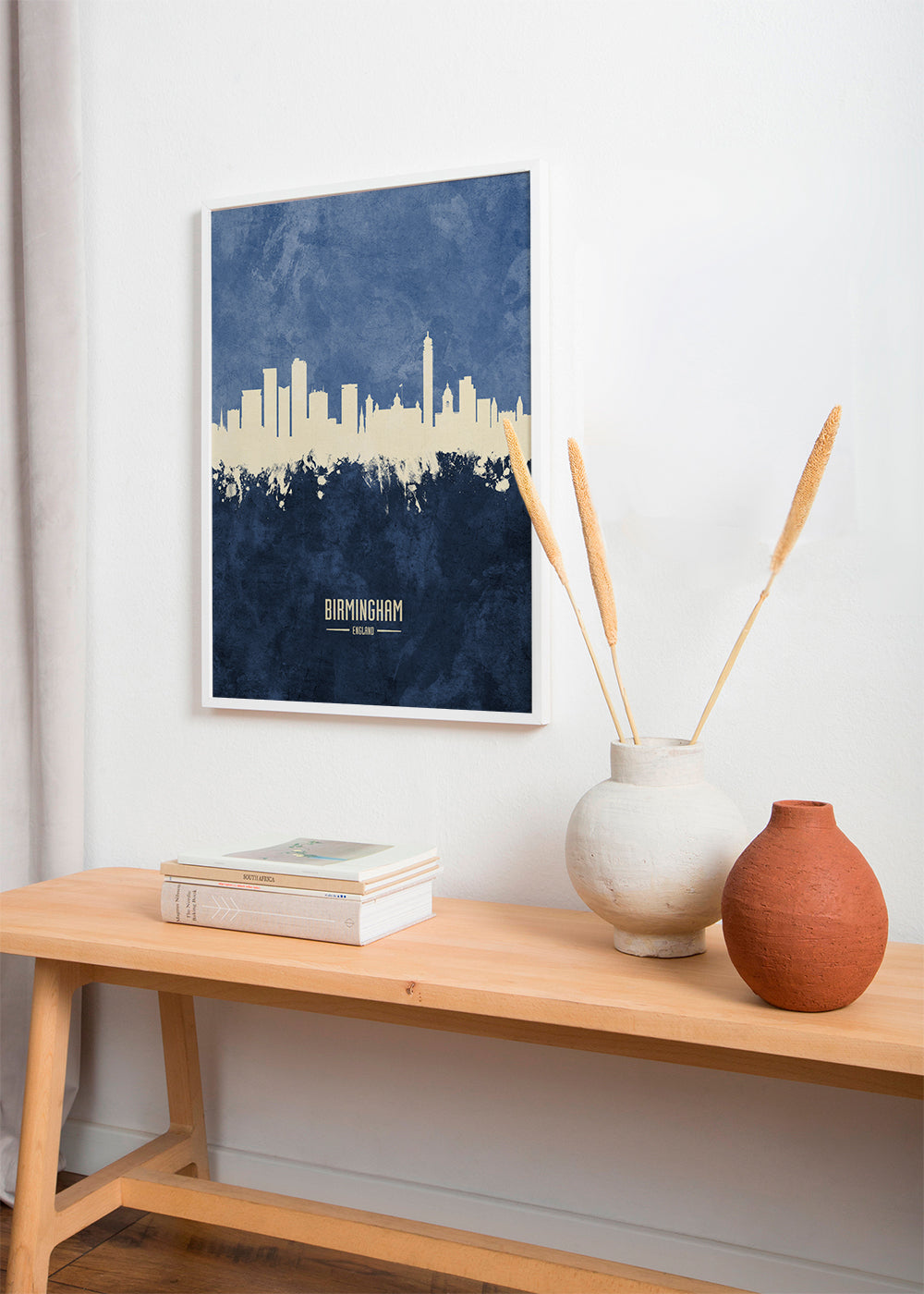 Birmingham skyline blue