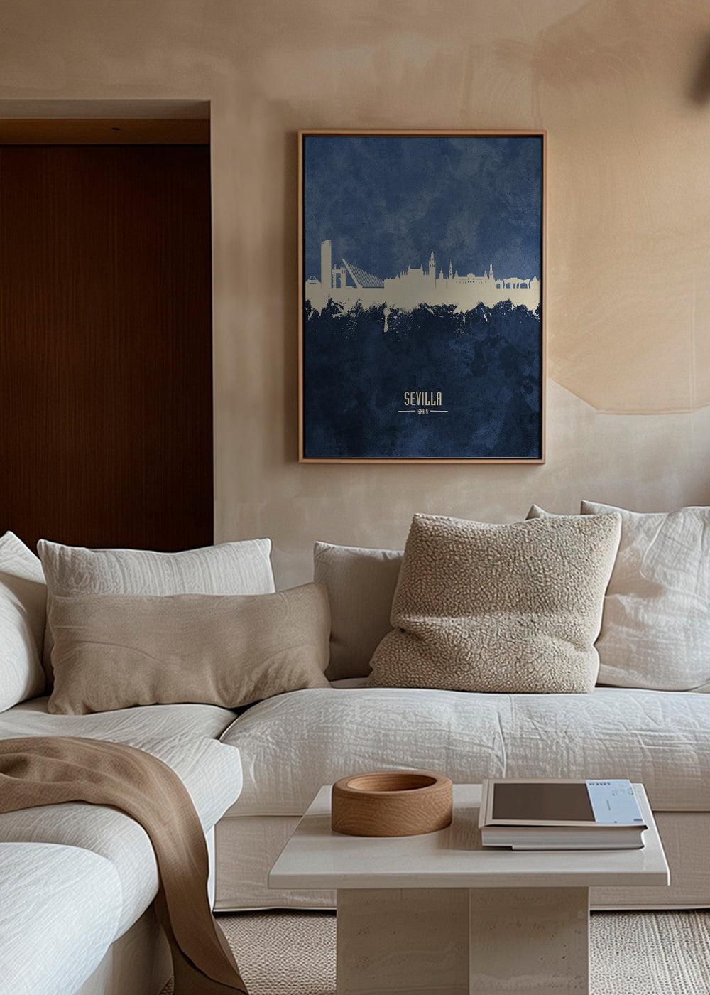 Sevilla skyline blue