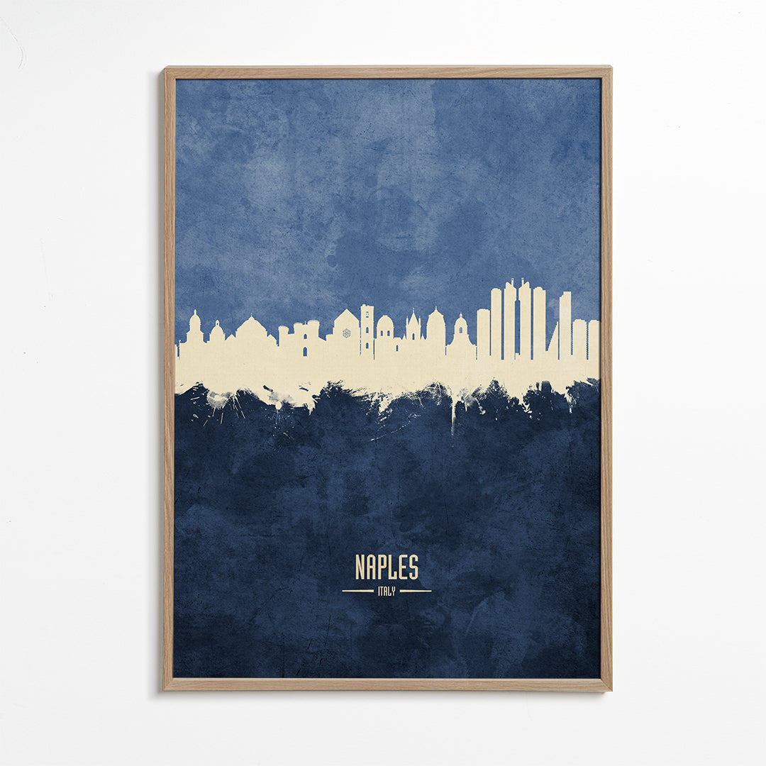 Naples skyline blue