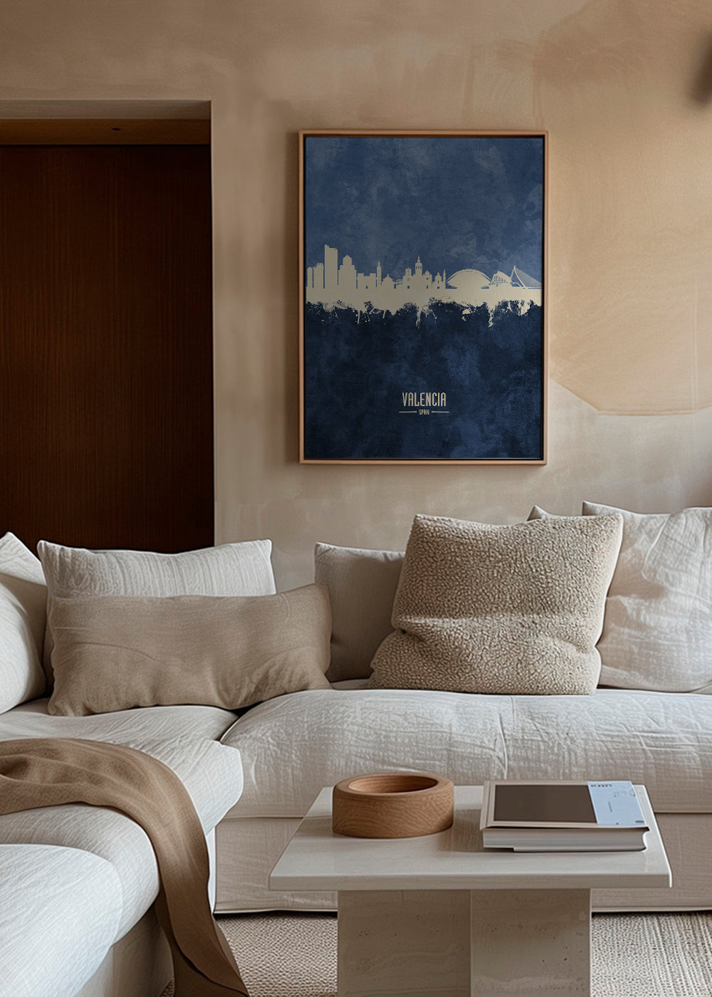 Valencia skyline blue