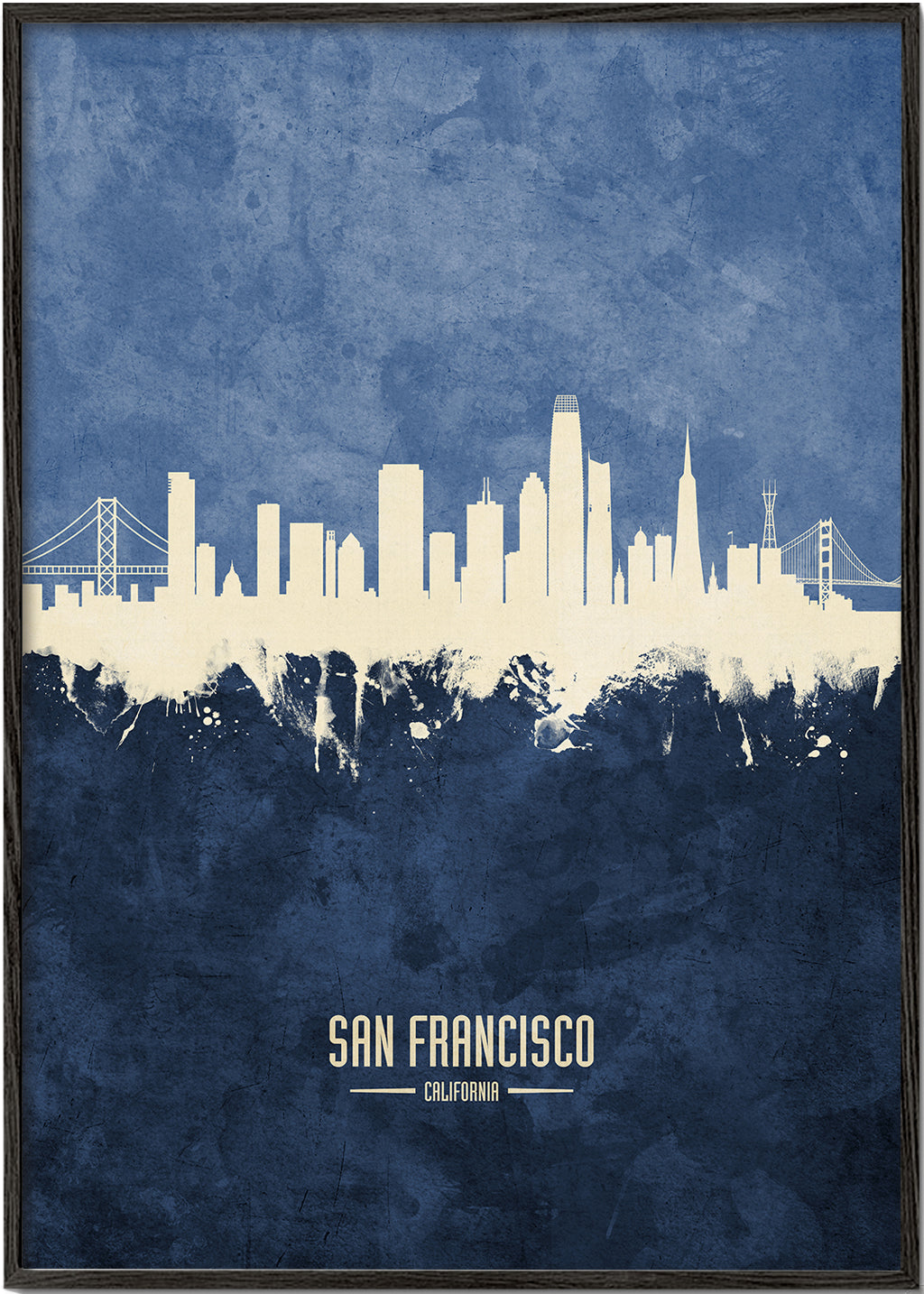 San Francisco skyline blue