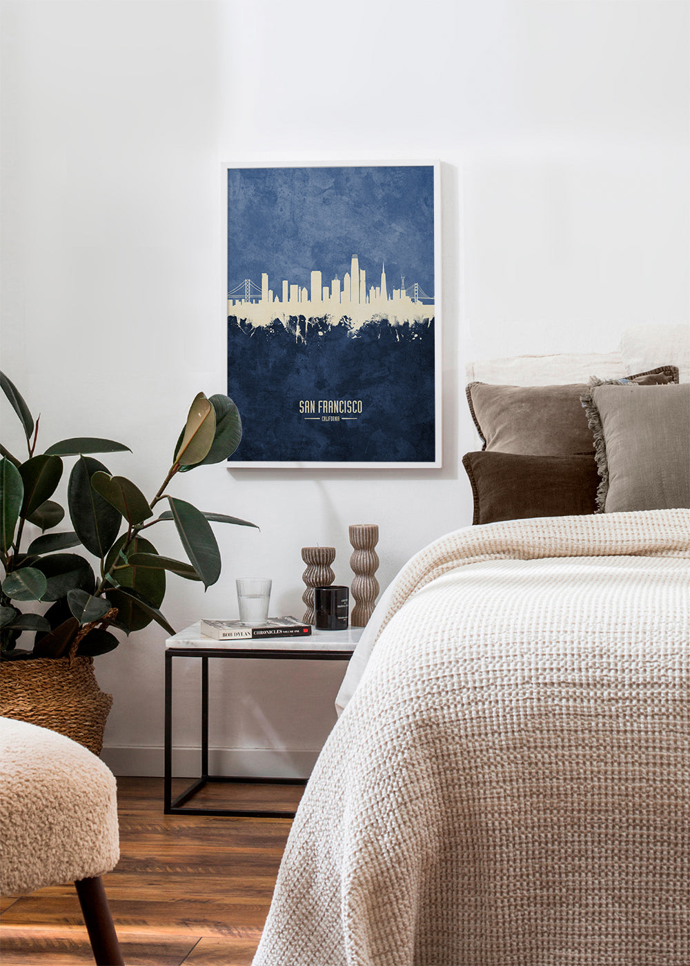 San Francisco skyline blue