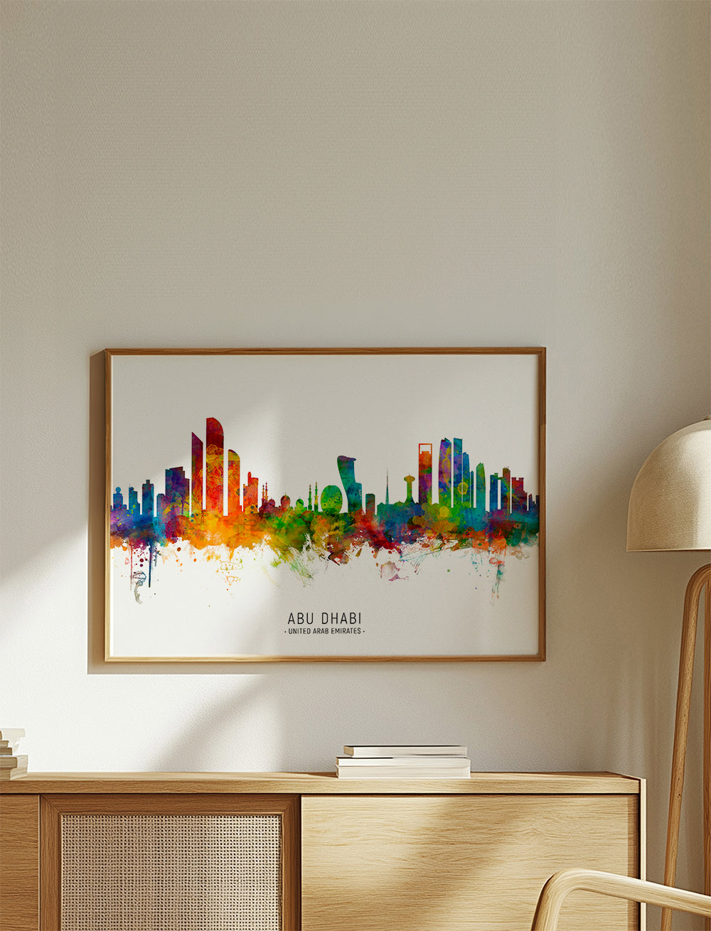 Abu Dhabi Skyline multicolour