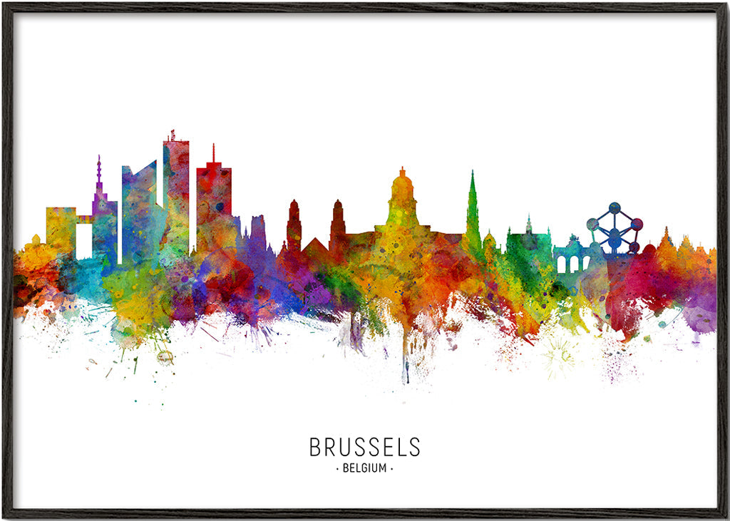 Brussels Skyline multicolour