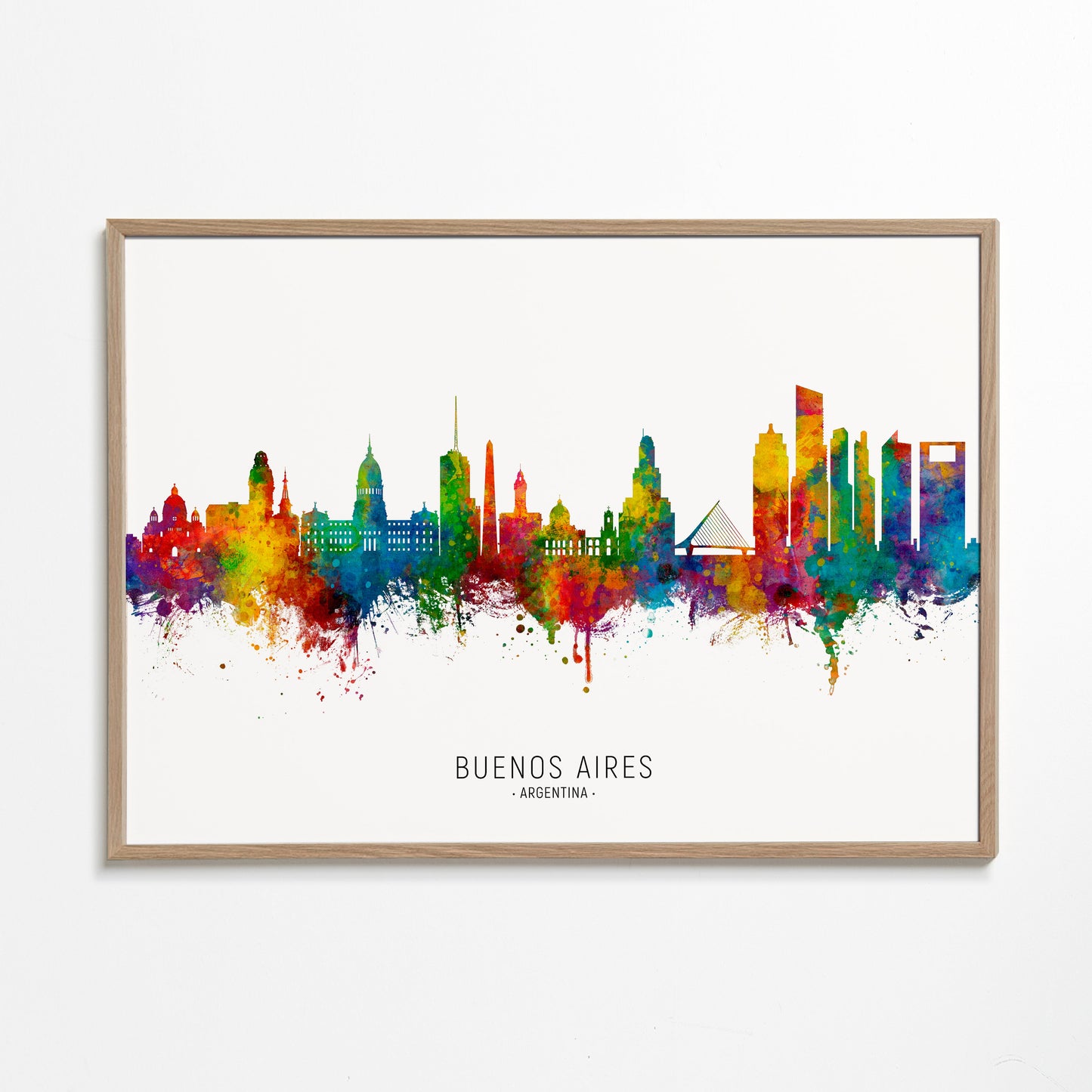 Buenos Aires Skyline multicolour