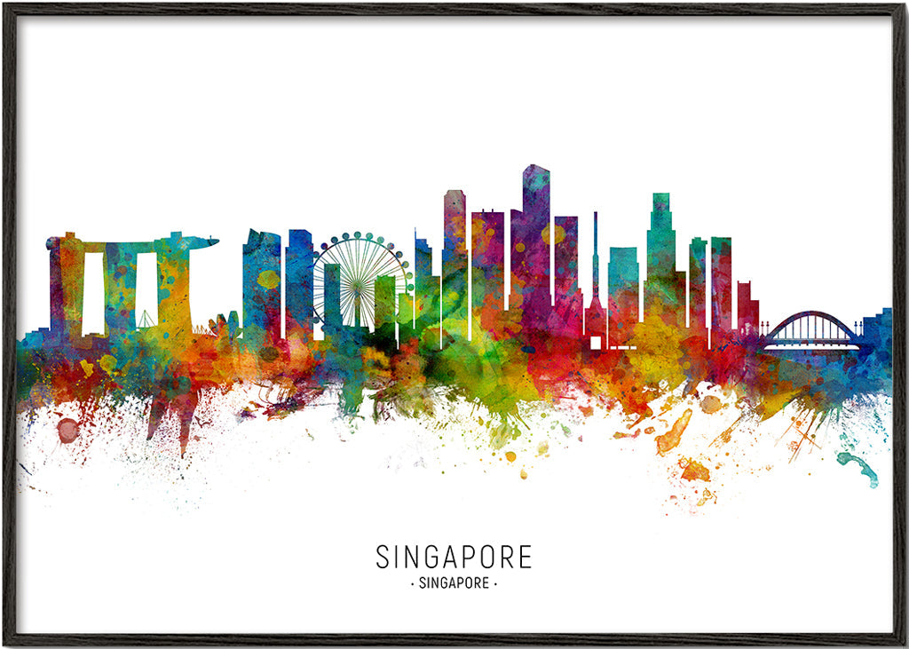 Singapore Skyline multicolour