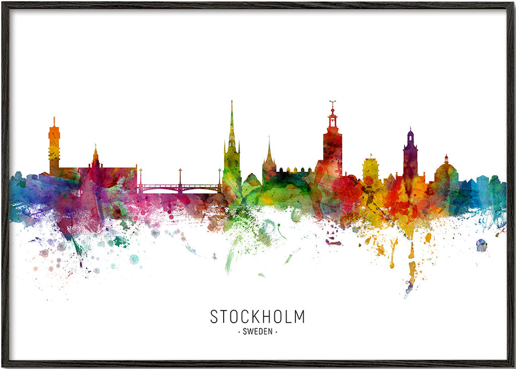 Stockholm Skyline multicolour