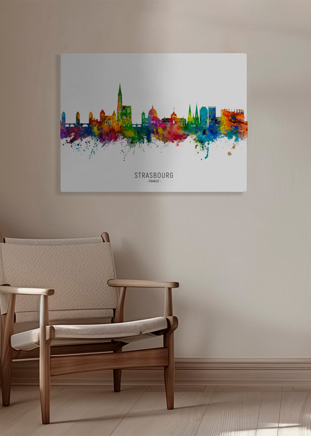 Strasbourg Skyline multicolour