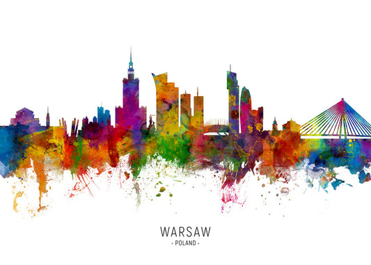 Warsaw Skyline multicolour