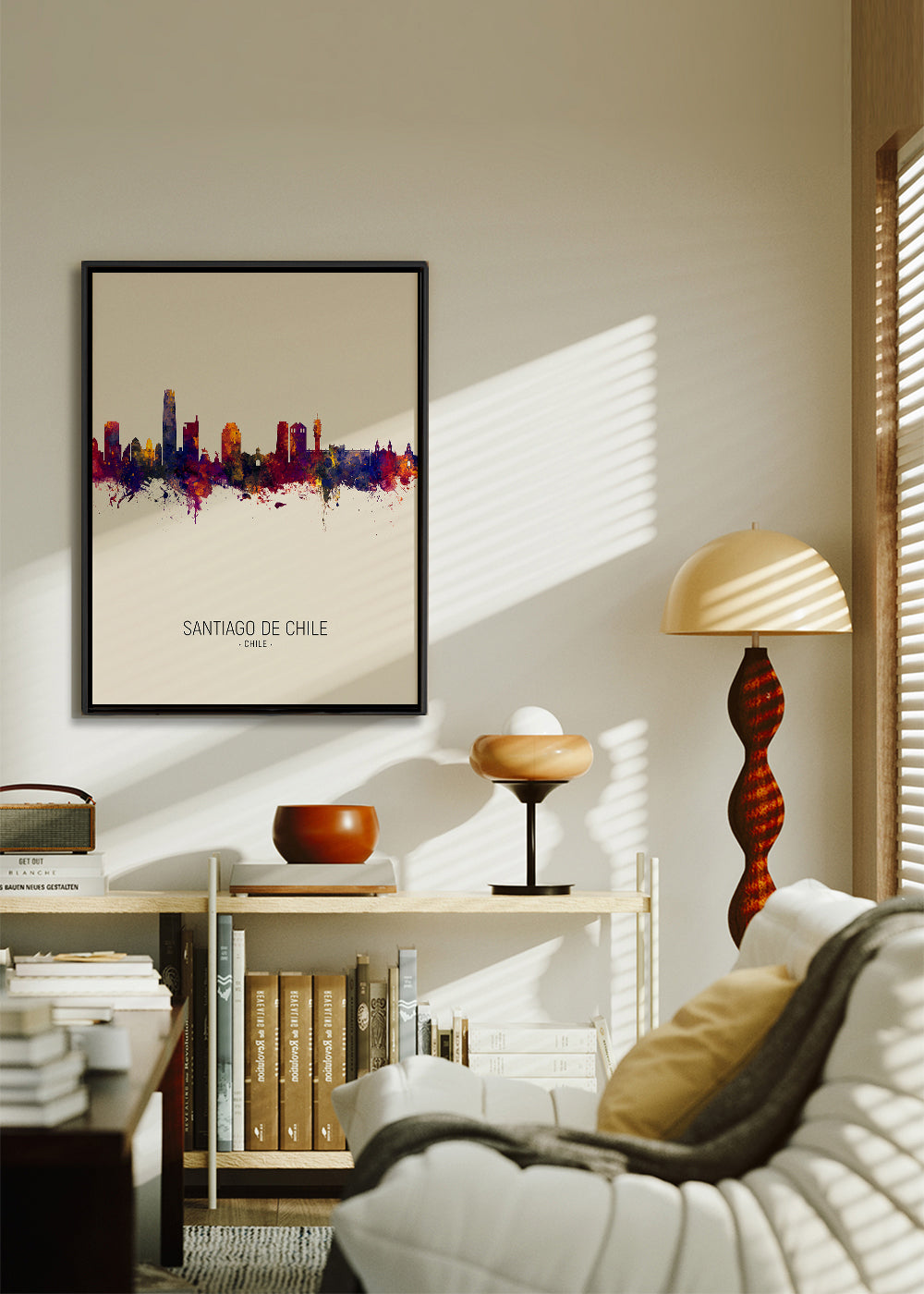 Santiago de Chile Skyline beige