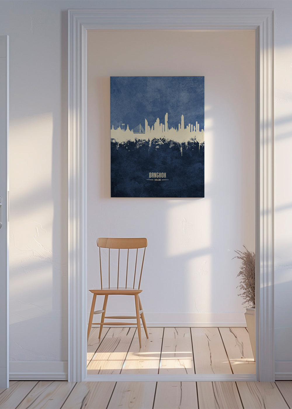 Bangkok Skyline blue