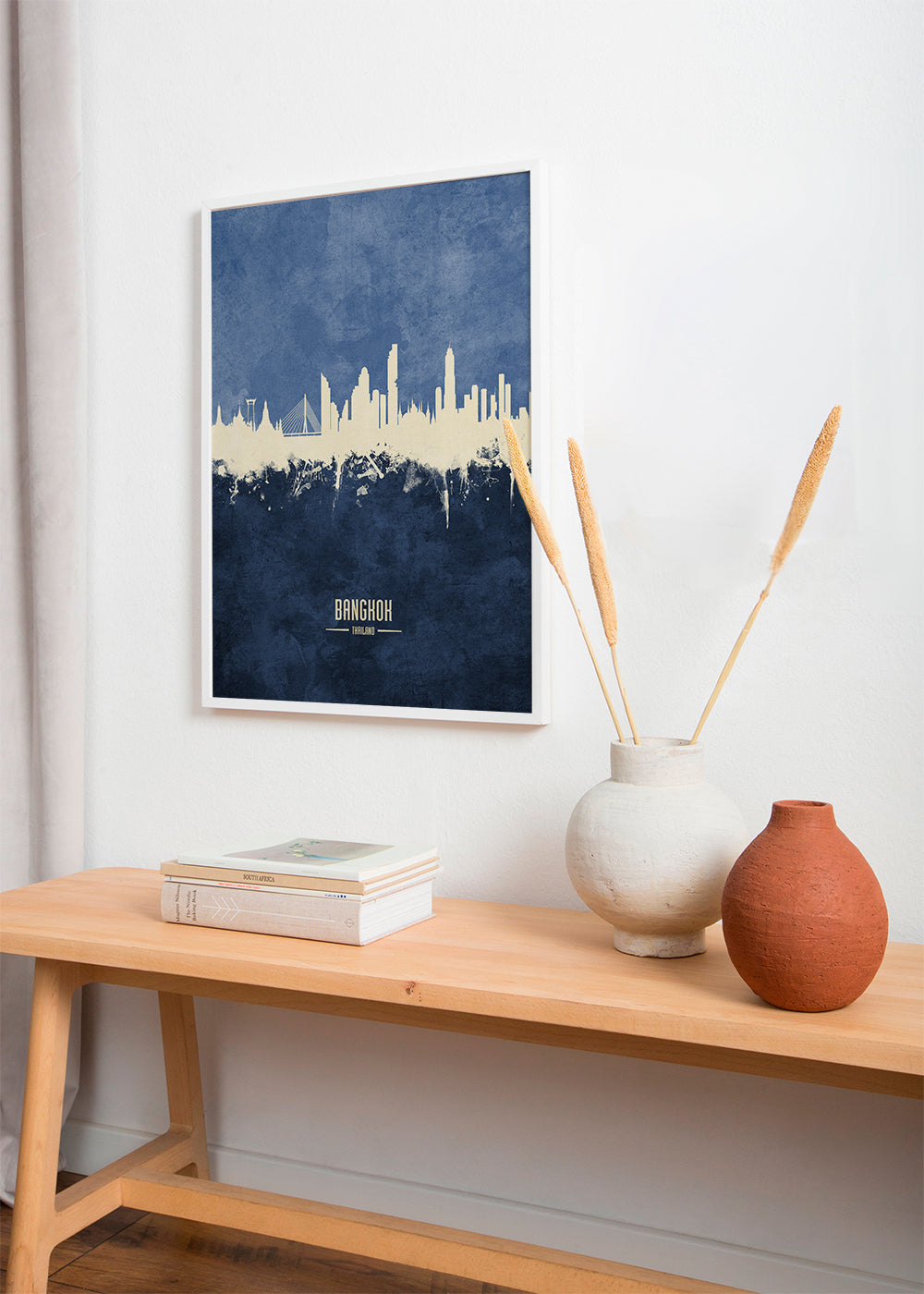 Bangkok Skyline blue