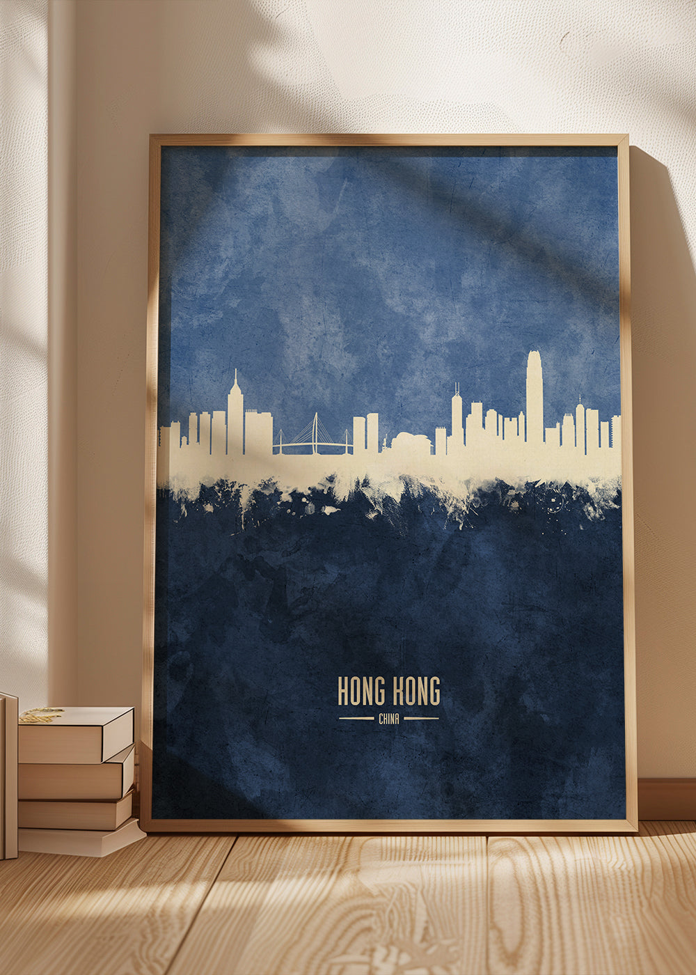 Hong Kong Skyline blue