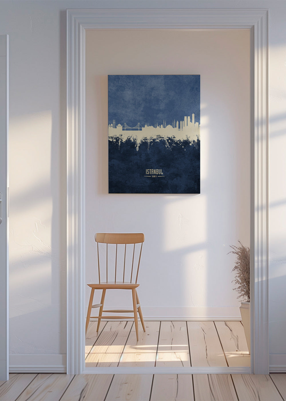 Istanbul Skyline blue