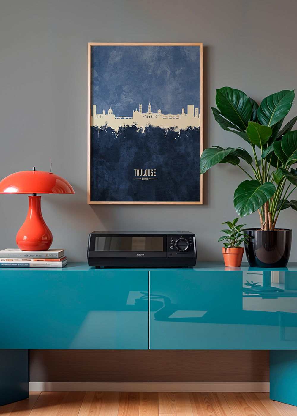 Toulouse Skyline blue