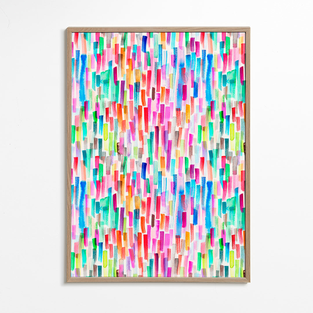 Colorful Brushstrokes Multicolored