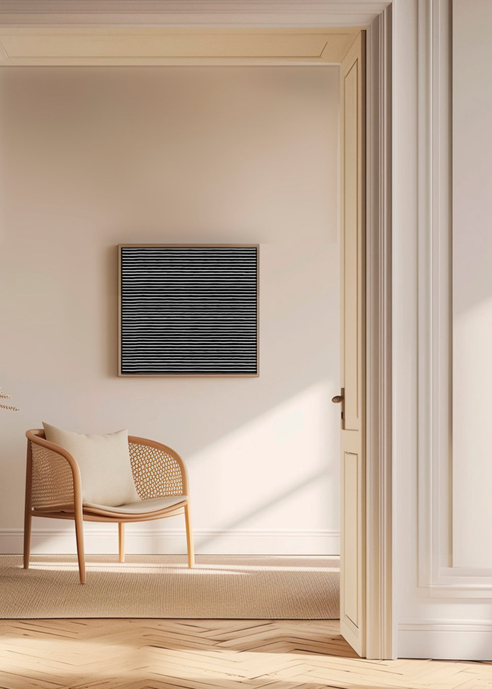 Marker Stripes Black Square