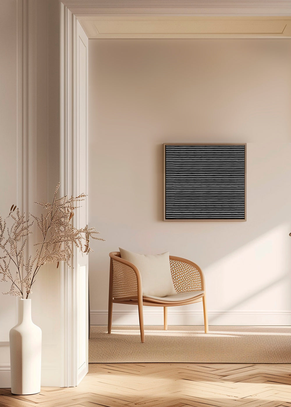 Marker Stripes Black Square