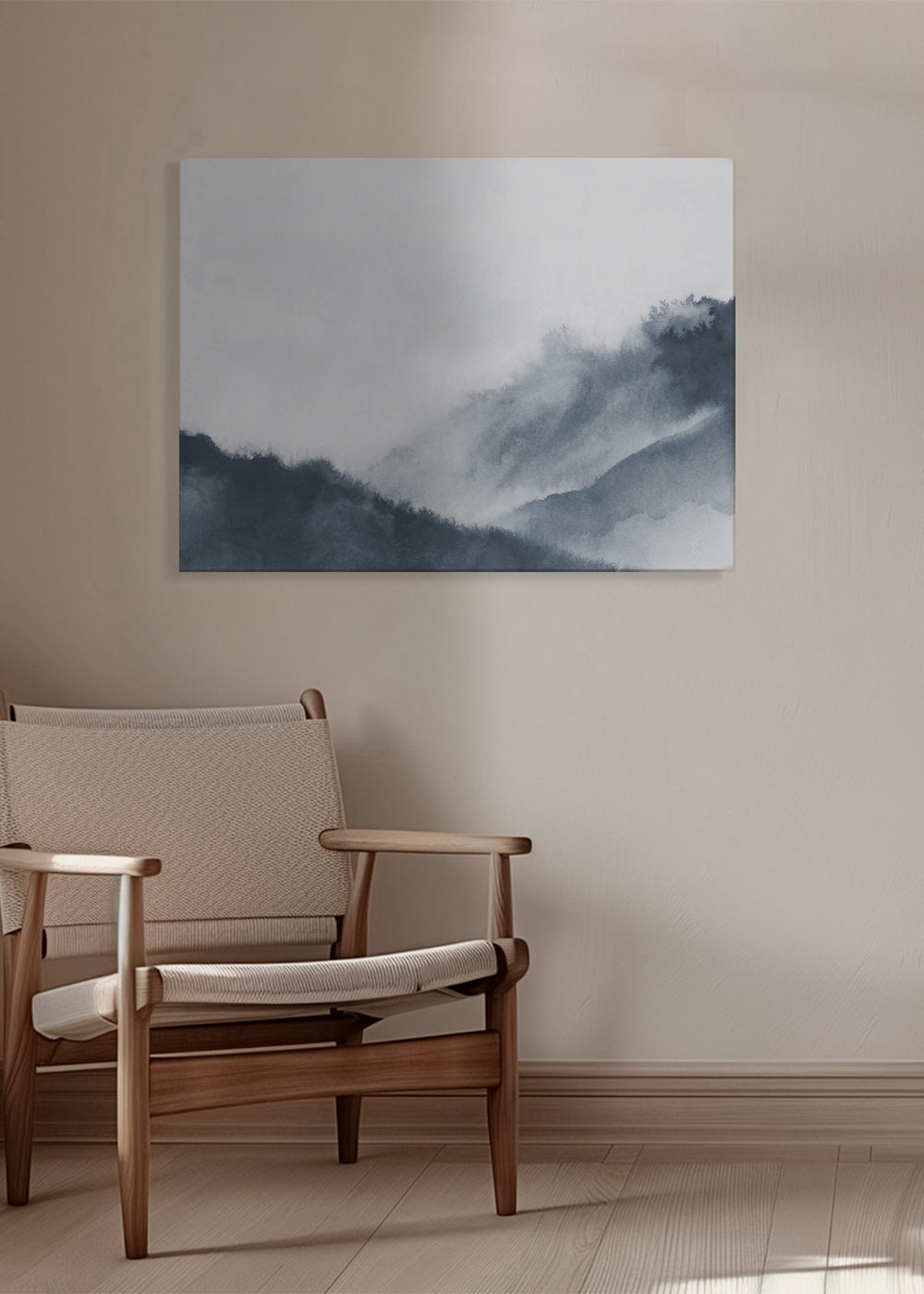 Misty mountains - Bluish gray