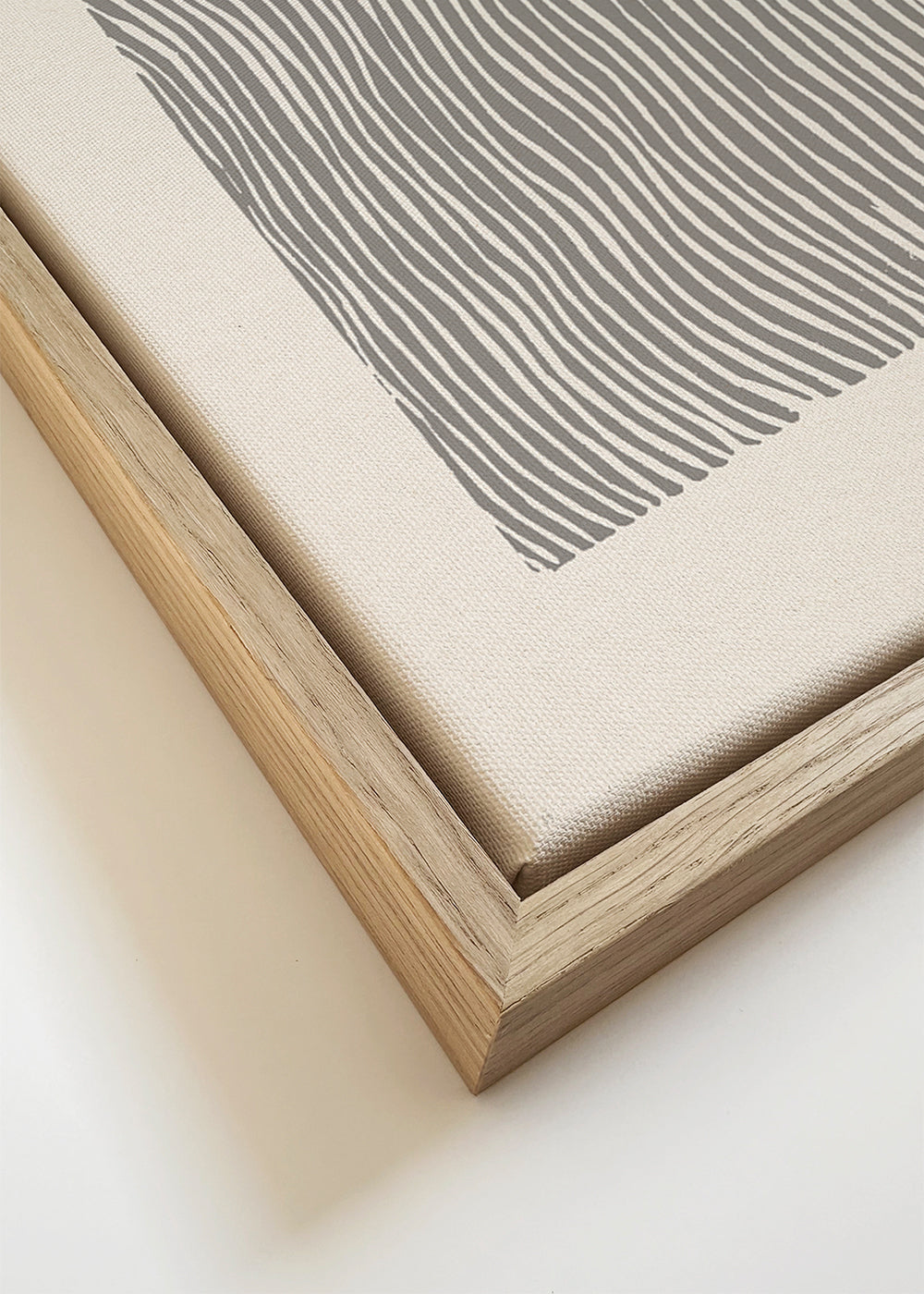 Stripes linocut Nº6 - Gray