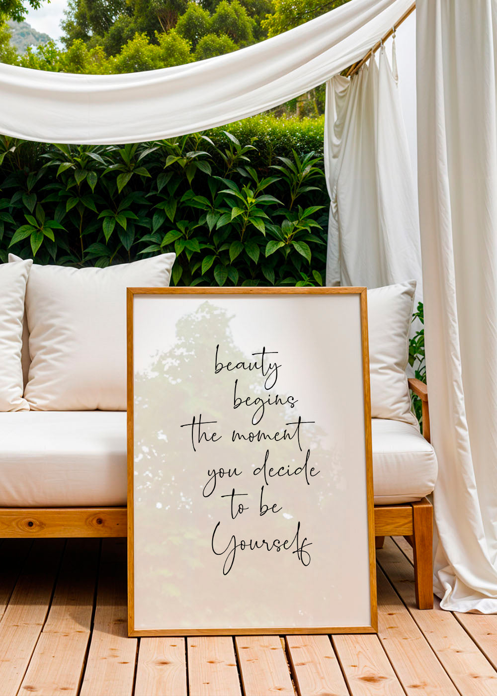 Beauty begins the moment you decide to be yourself