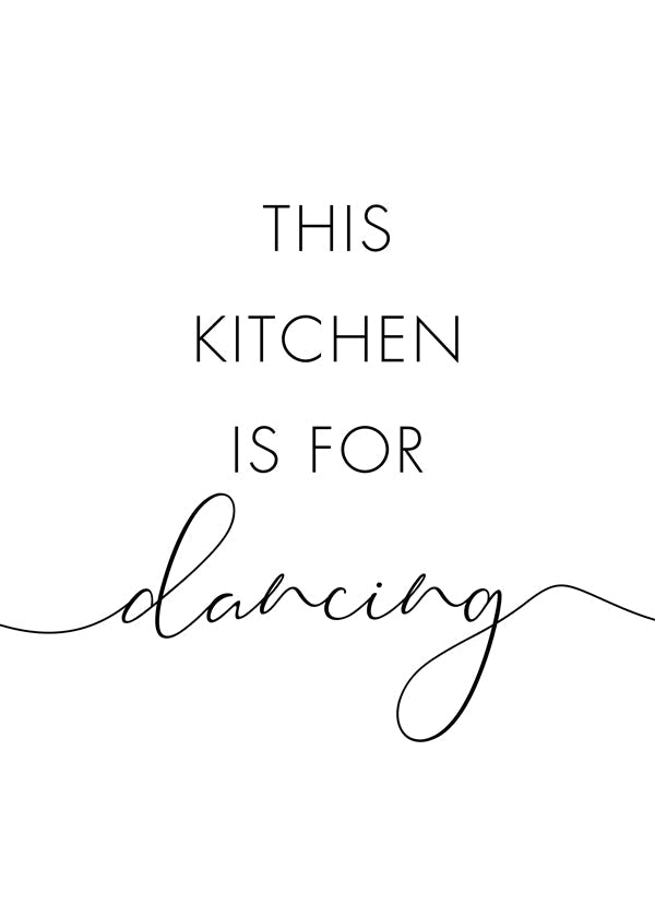 This kitchen is for dancing