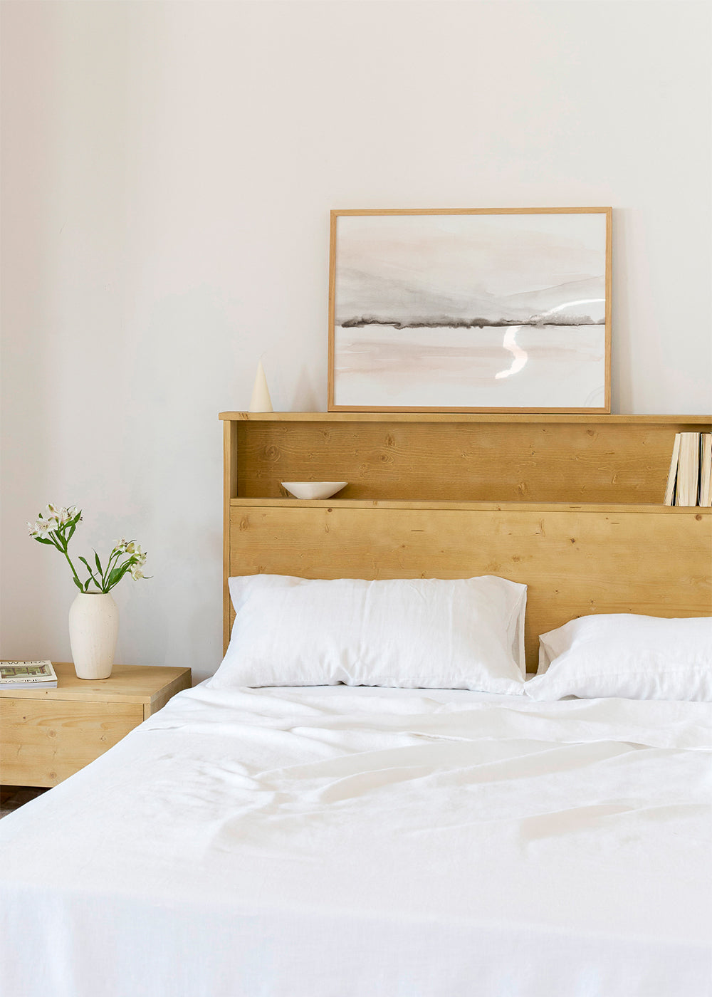 Watercolor landscape N 48 Coral & Warm Gray