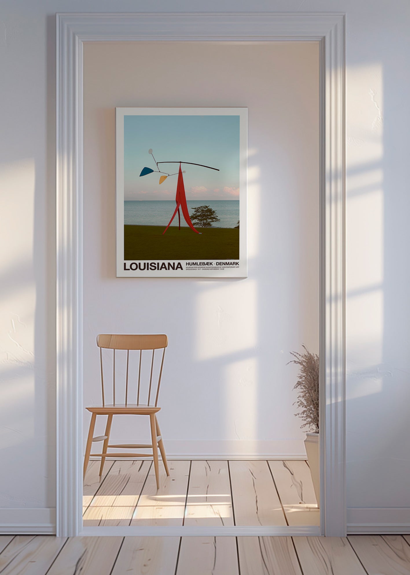 Travel poster Louisiana sculptural mobile