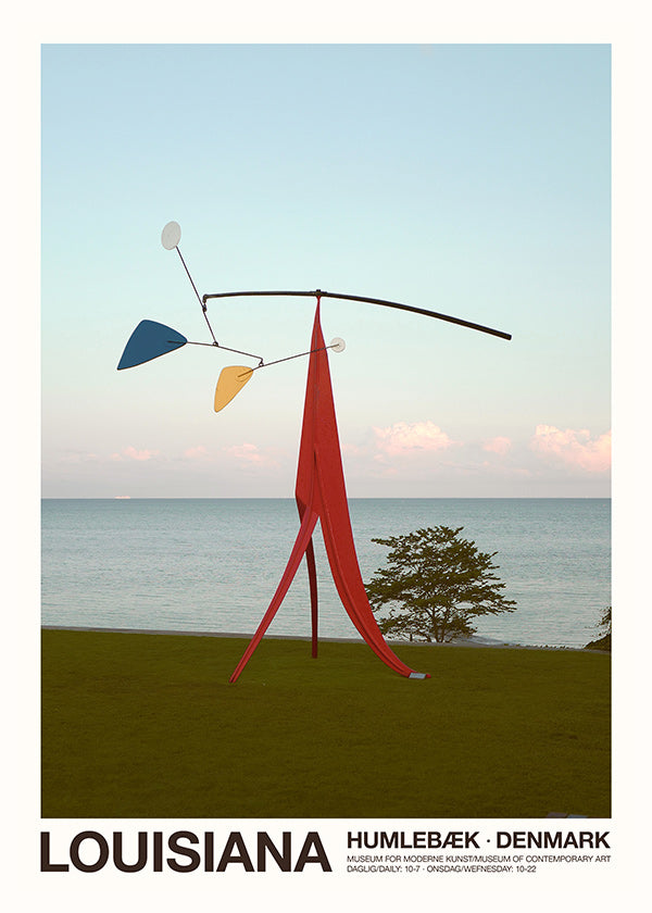 Travel poster Louisiana sculptural mobile