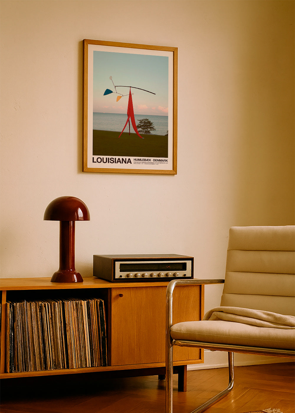 Travel poster Louisiana sculptural mobile