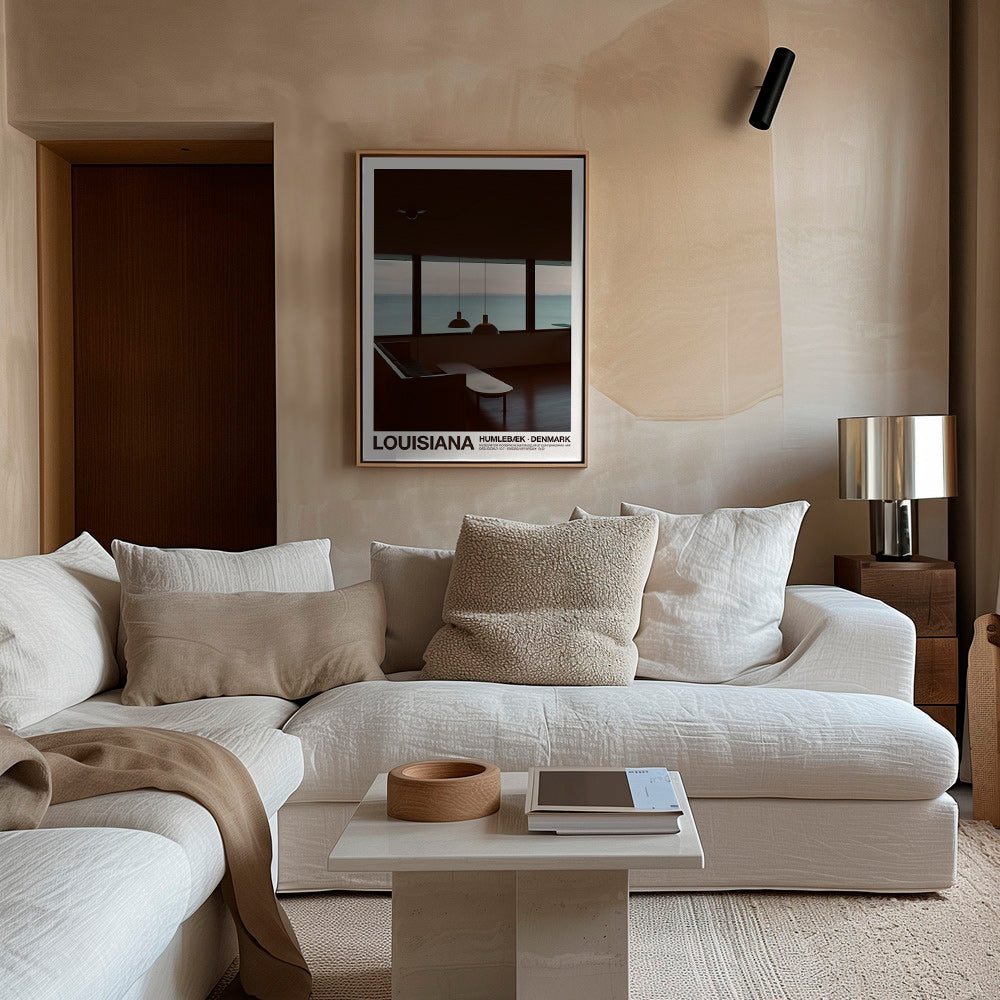 City art: Seaside view from interior