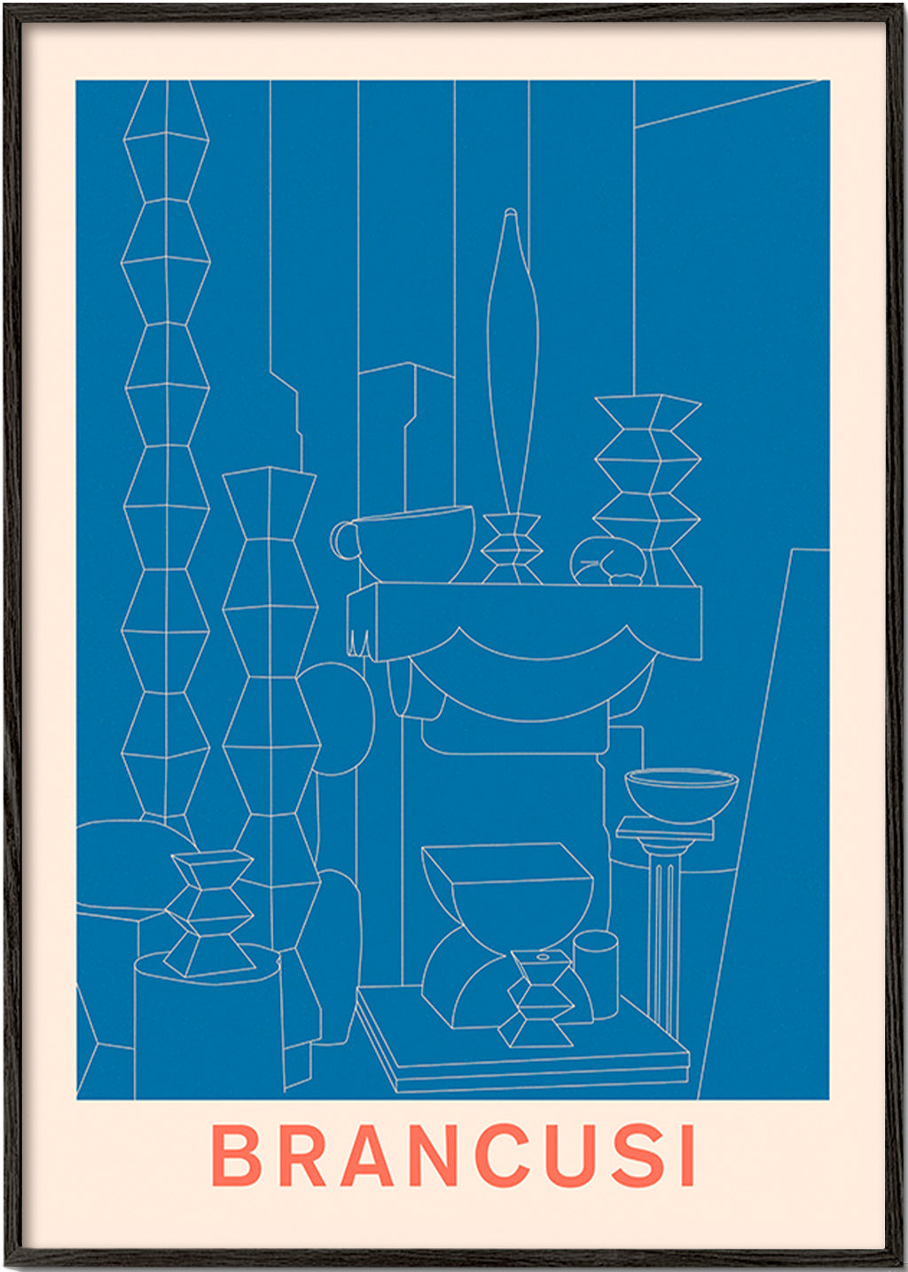 Geometric illustration Brancusi