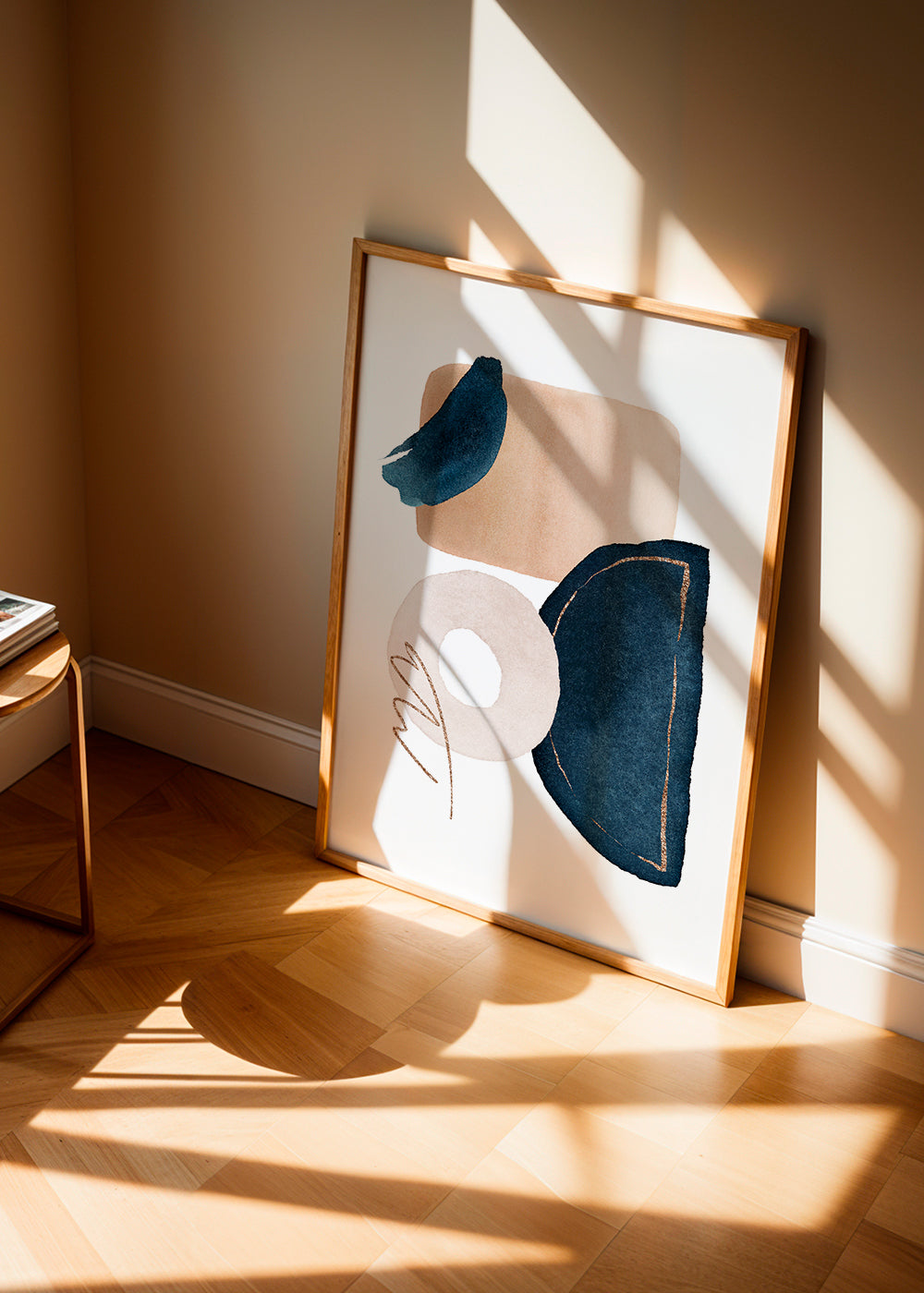 Watercolor Shapes in Navy 2