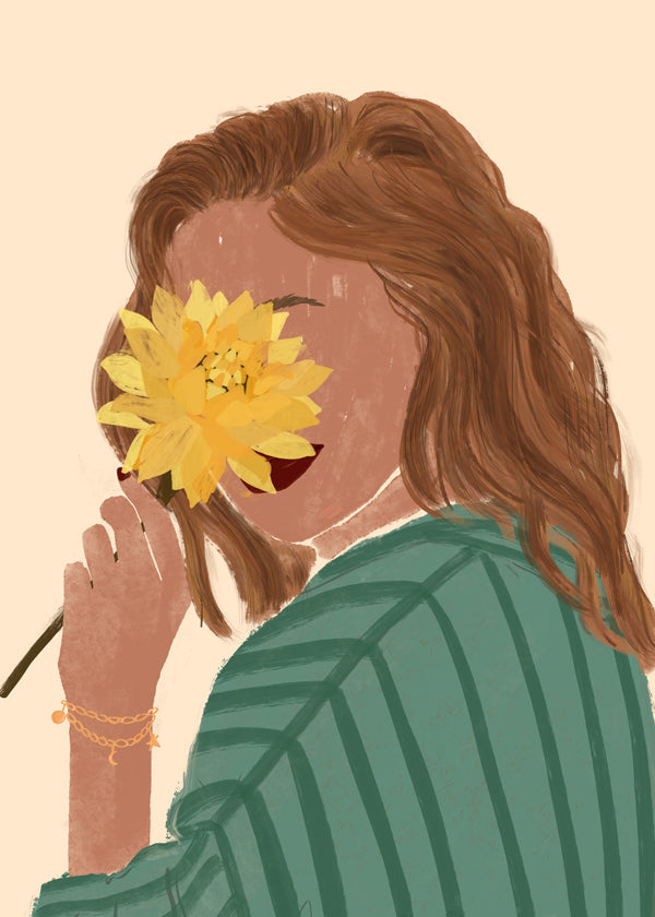 Flower Love Woman Portrait