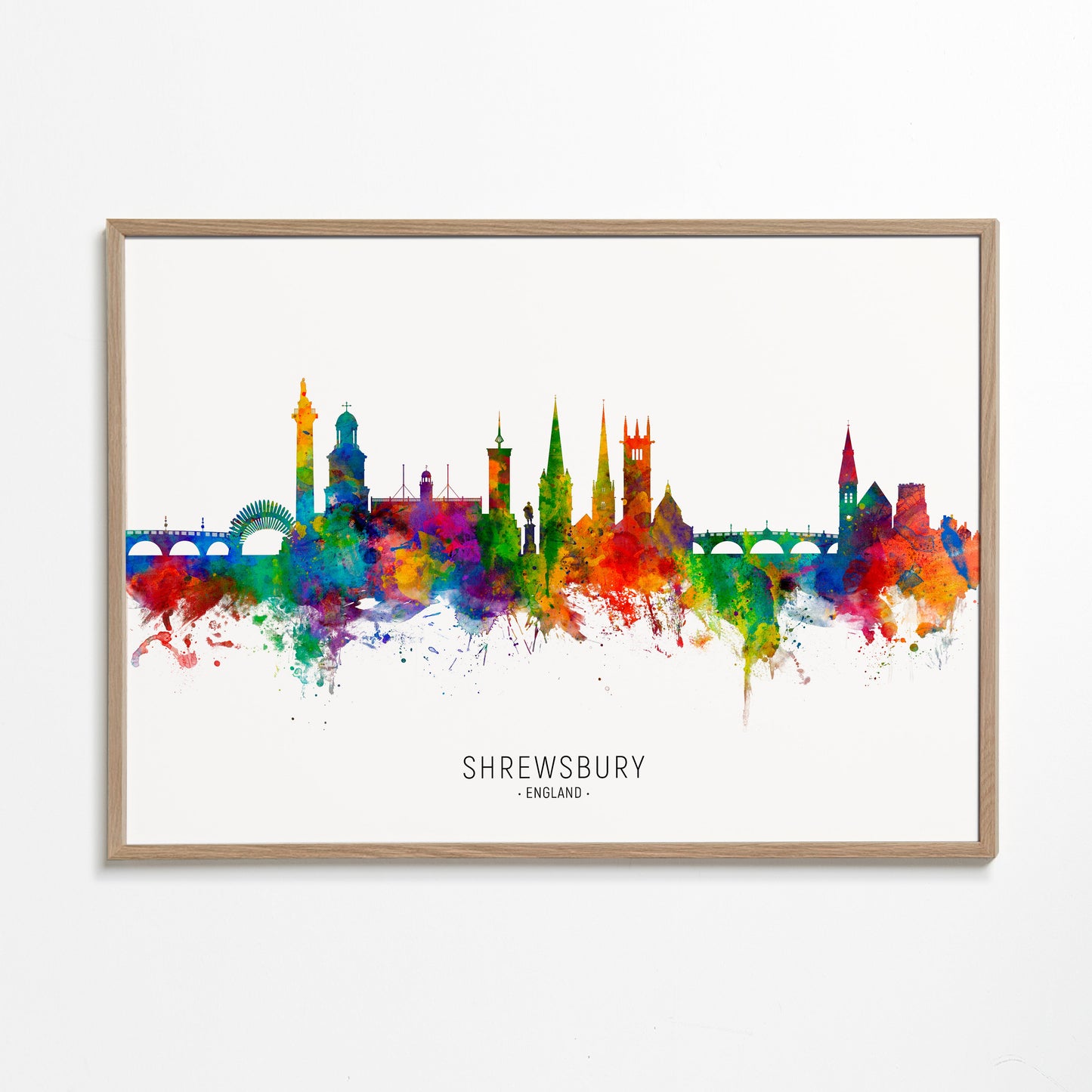 Shrewsbury Skyline multicolor