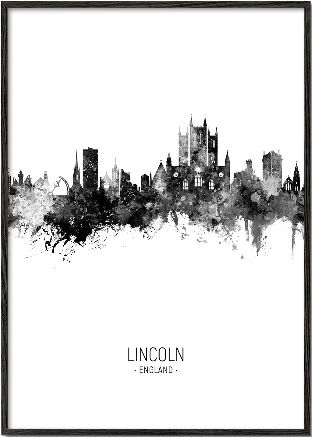 Lincoln Skyline black and white