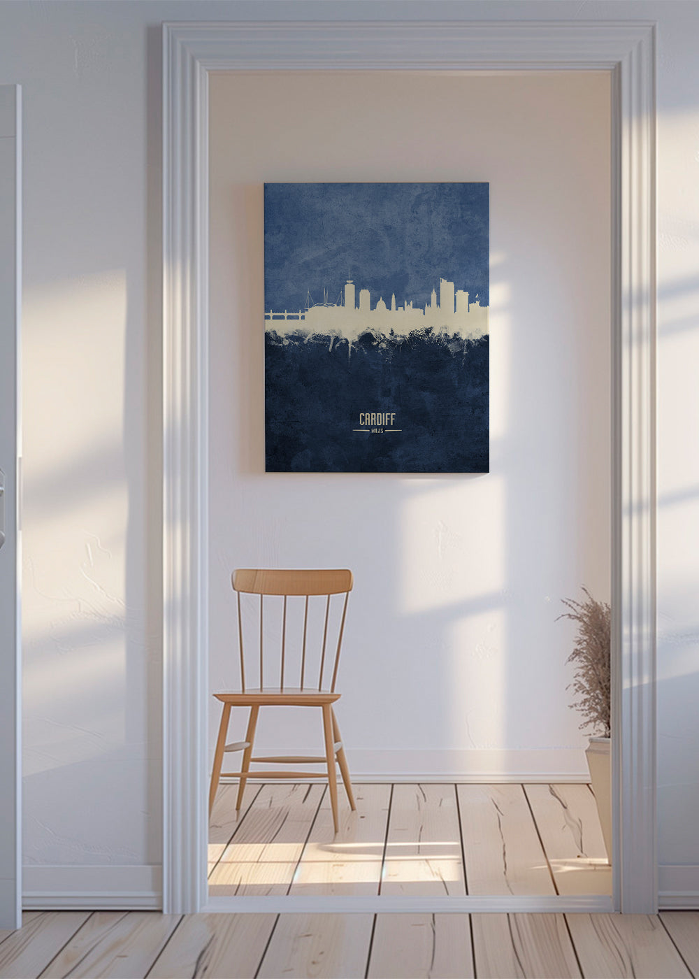 Cardiff Skyline blue