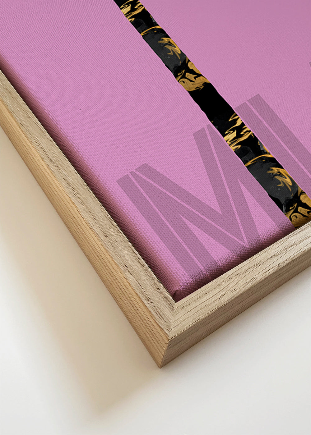 Graphic Art PALM TREES MIAMI pink