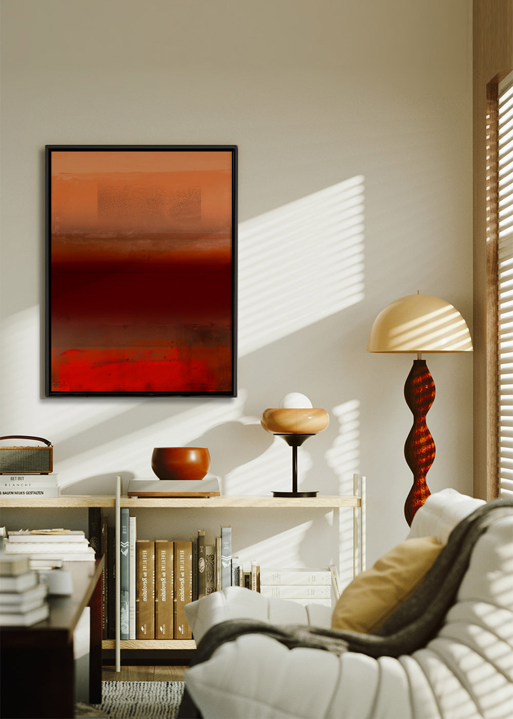 Organic Stack In Orange Red & Brown 1